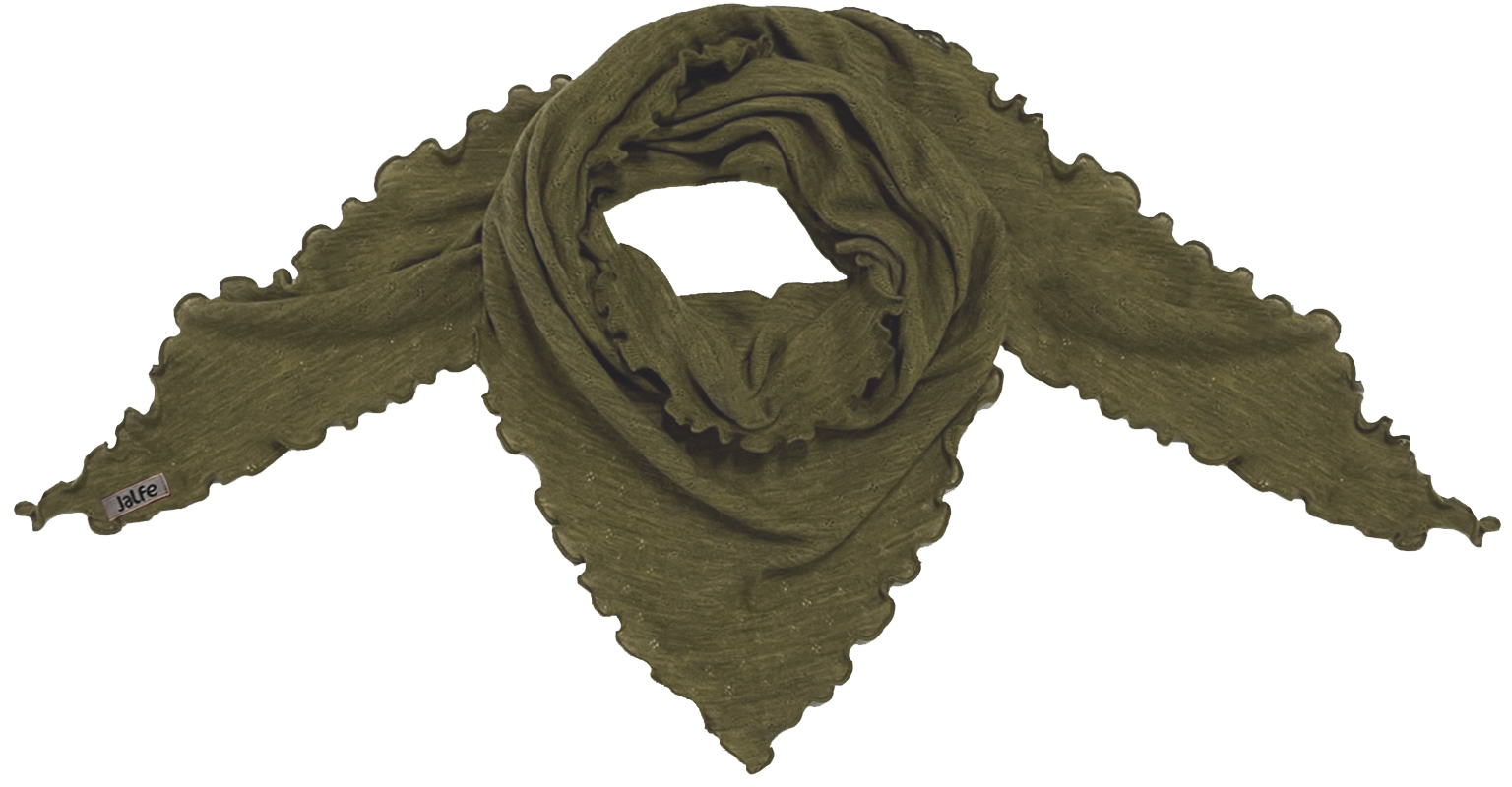 Scarf eyelet merino